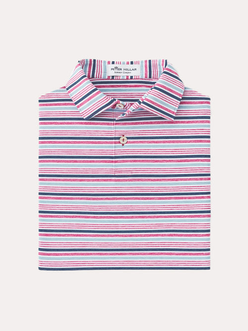 Peter Millar Boys' Agora Stripe Stretch Jersey Polo