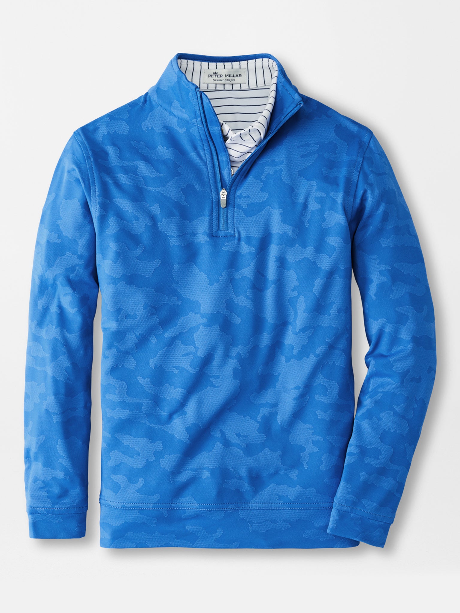 Peter Millar Youth Collection Boys' Jacquard Perth Performance Pullover - Saint Bernard