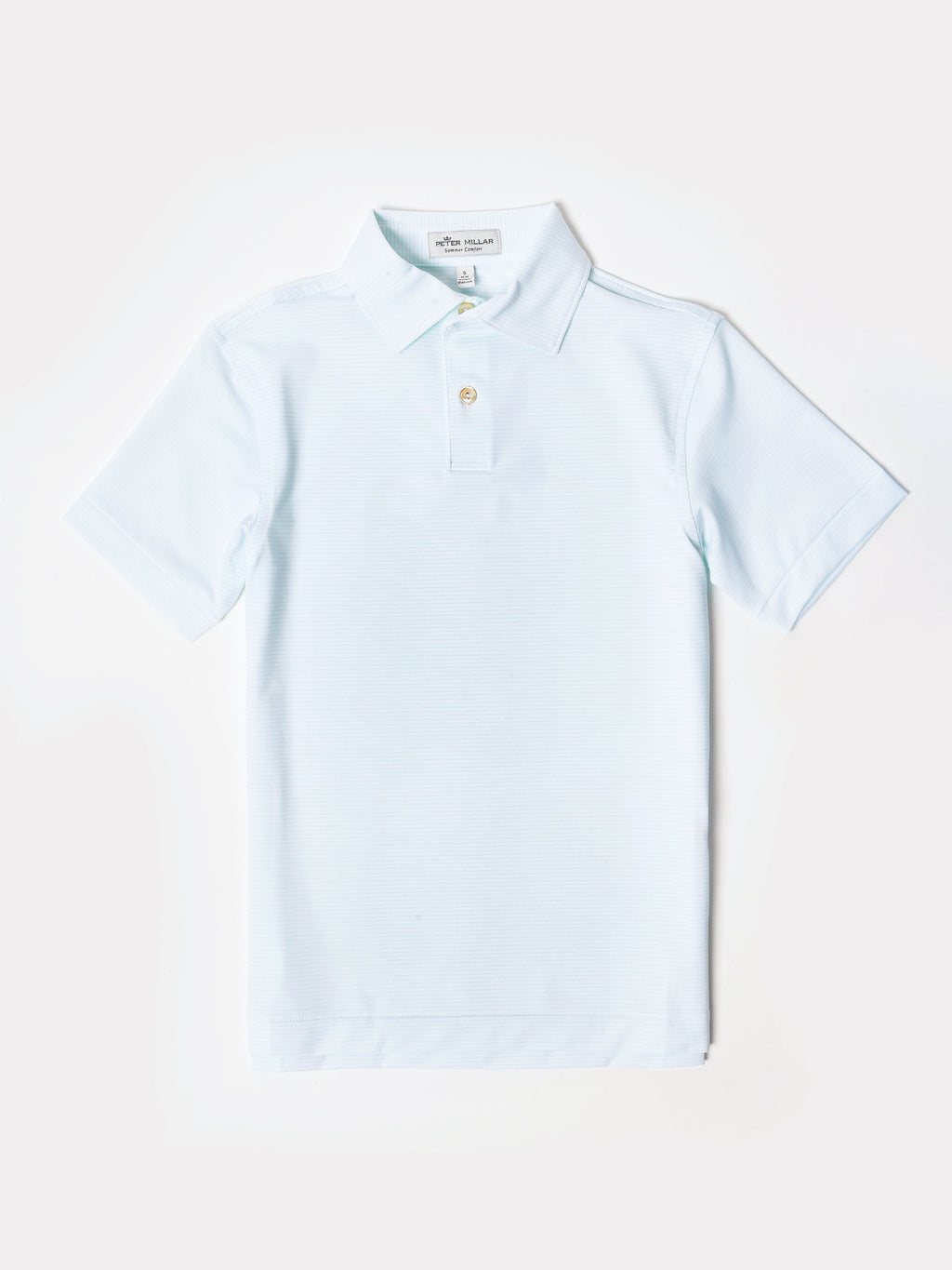Peter Millar Youth Boys' Halford Stripe Performance Polo - Saint Bernard