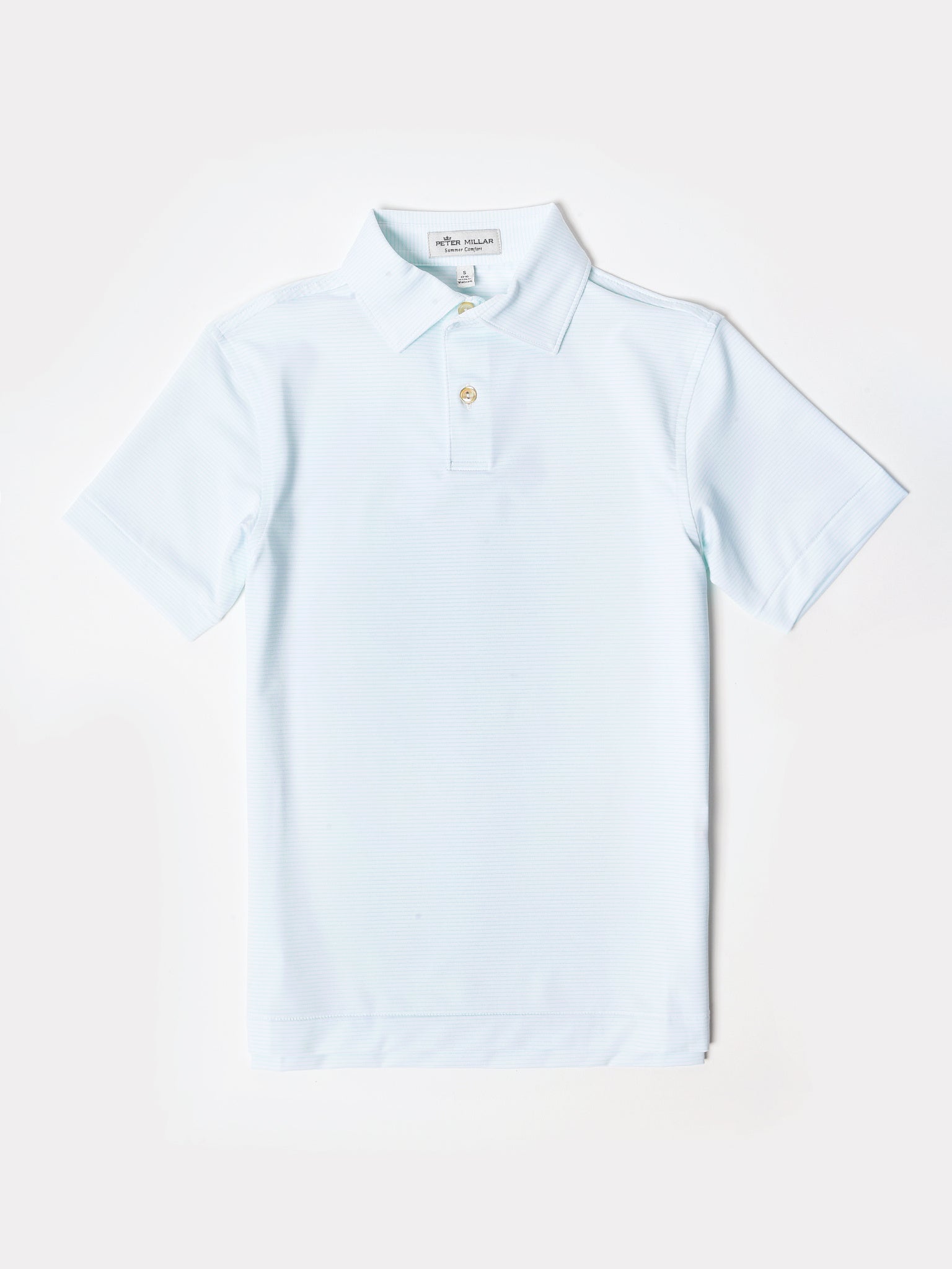Peter Millar Youth Boys' Halford Stripe Performance Polo - Saint Bernard