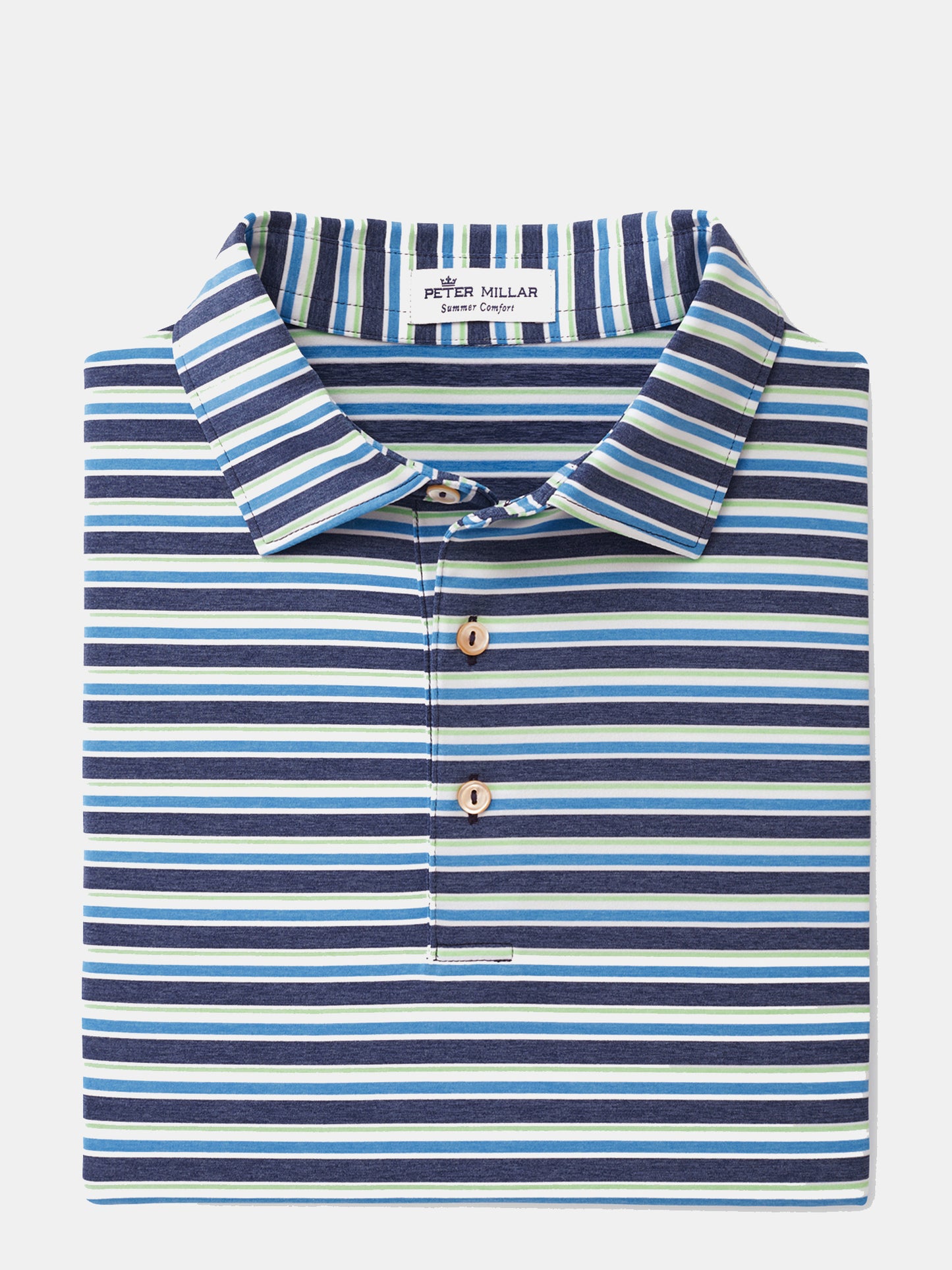 Peter Millar Youth Boys' Center Stripe Performance Polo - Saint Bernard