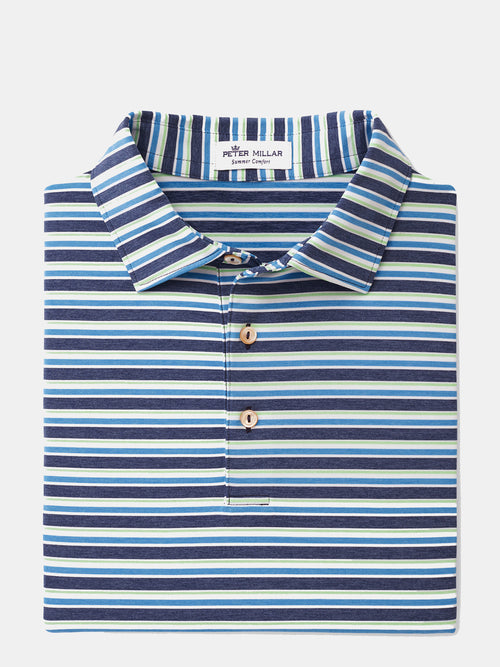 Peter Millar Youth Boys' Center Stripe Performance Polo