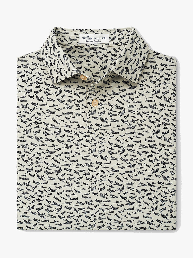 Peter Millar Youth Collection Boys' Byrd Performance Polo - Saint Bernard