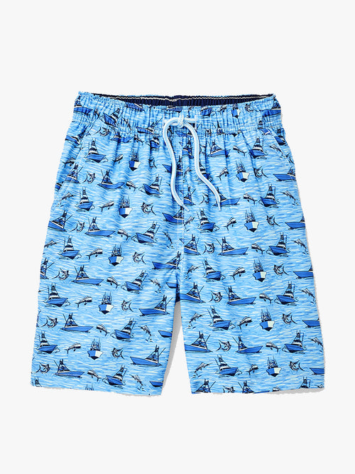 Peter Millar Youth Collection Boys' Gulf Stream Swim Trunk