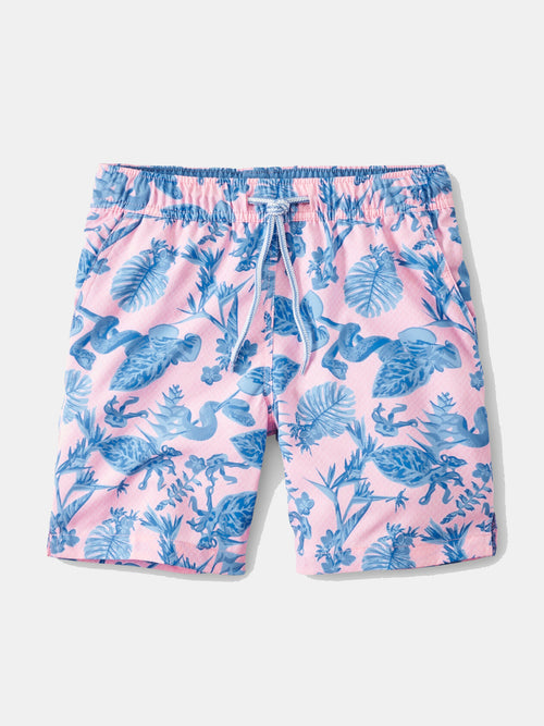 Peter Millar Collection Youth Snake Garden Swim Trunk