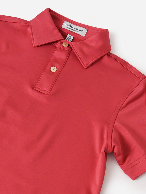 Peter Millar Youth Collection Boys' Solid Performance Jersey Polo