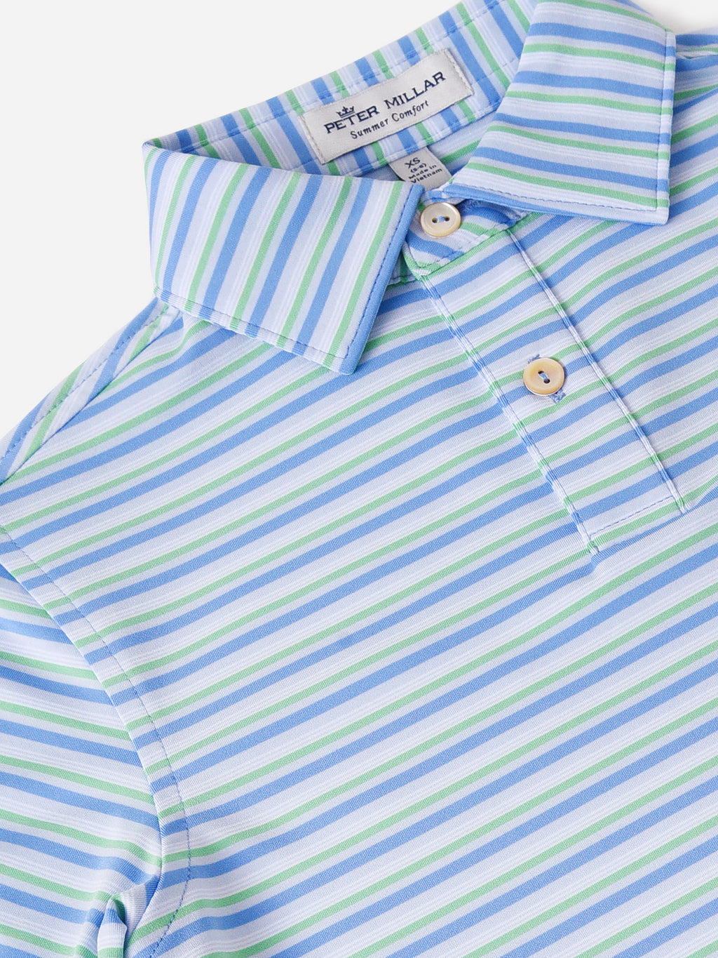 Peter Millar Youth Collection Boys' Pike Youth Performance Jersey Polo - Saint Bernard