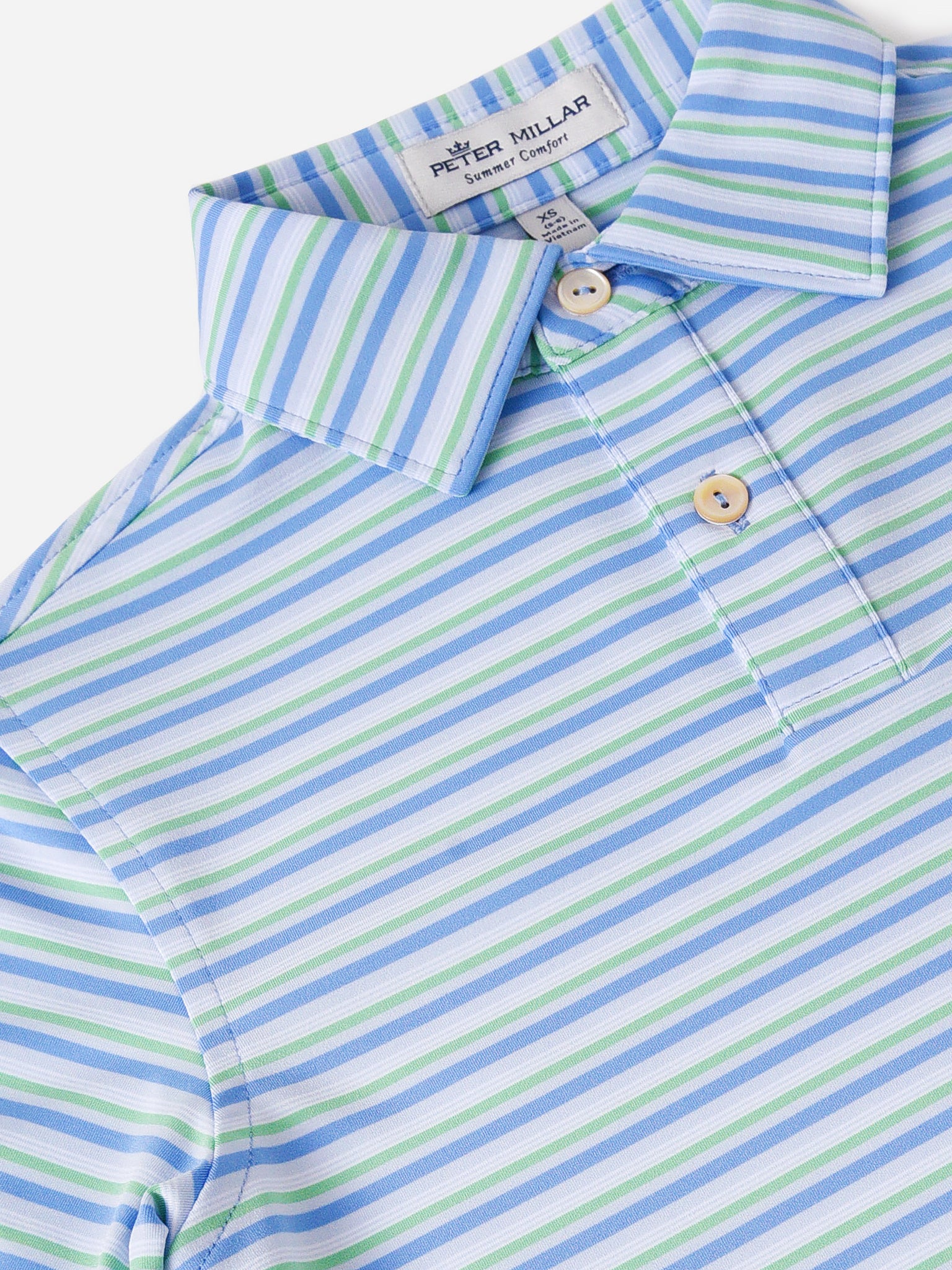 Peter Millar Youth Collection Boys' Pike Youth Performance Jersey Polo - Saint Bernard