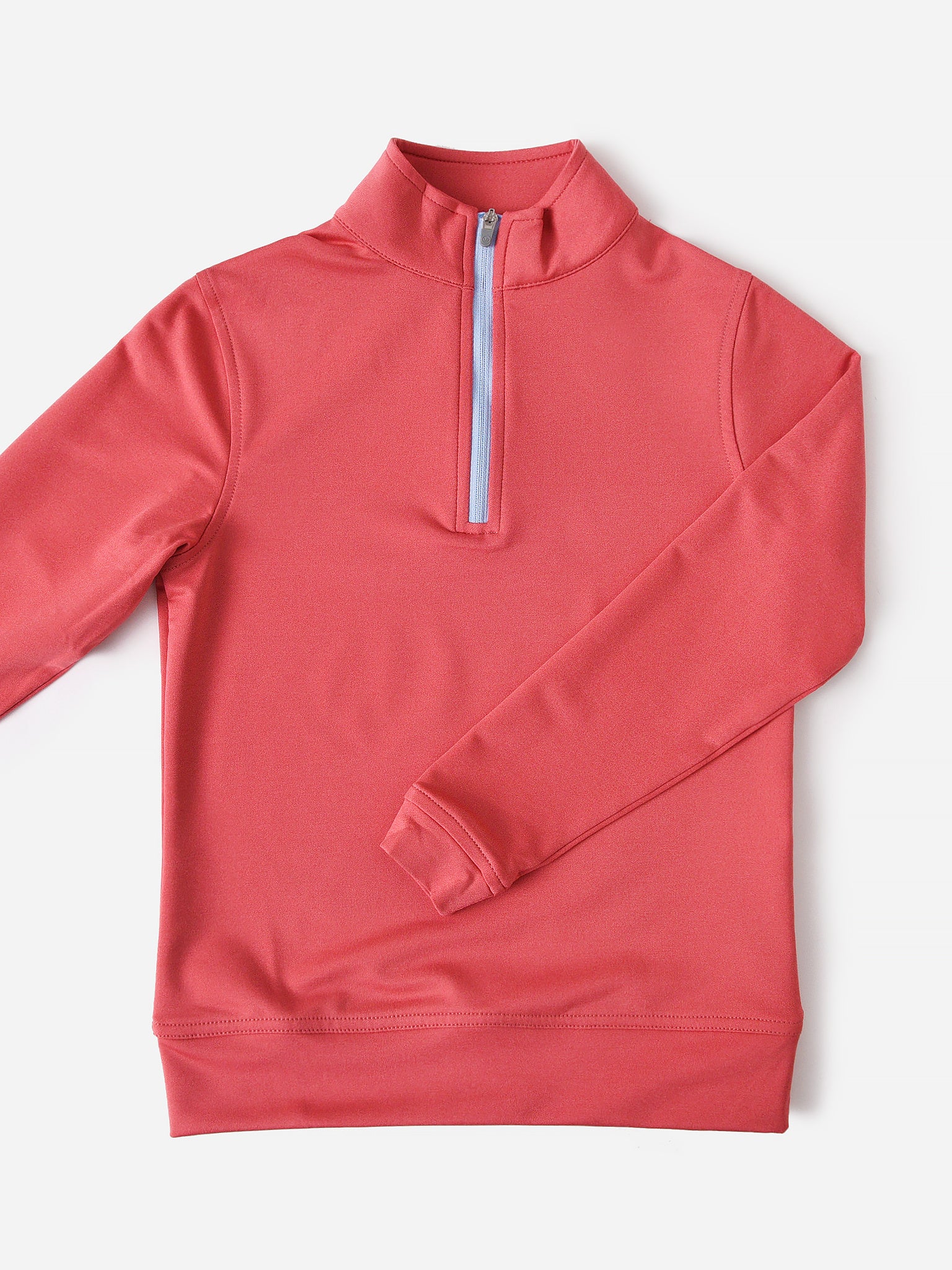 Peter Millar Youth Collection Boys' Perth Melange Performance Quarter-Zip - Saint Bernard