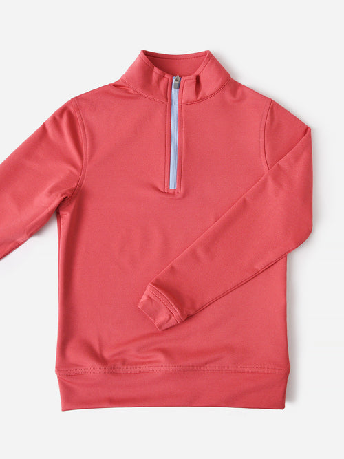 Peter Millar Youth Collection Boys' Perth Melange Performance Quarter-Zip
