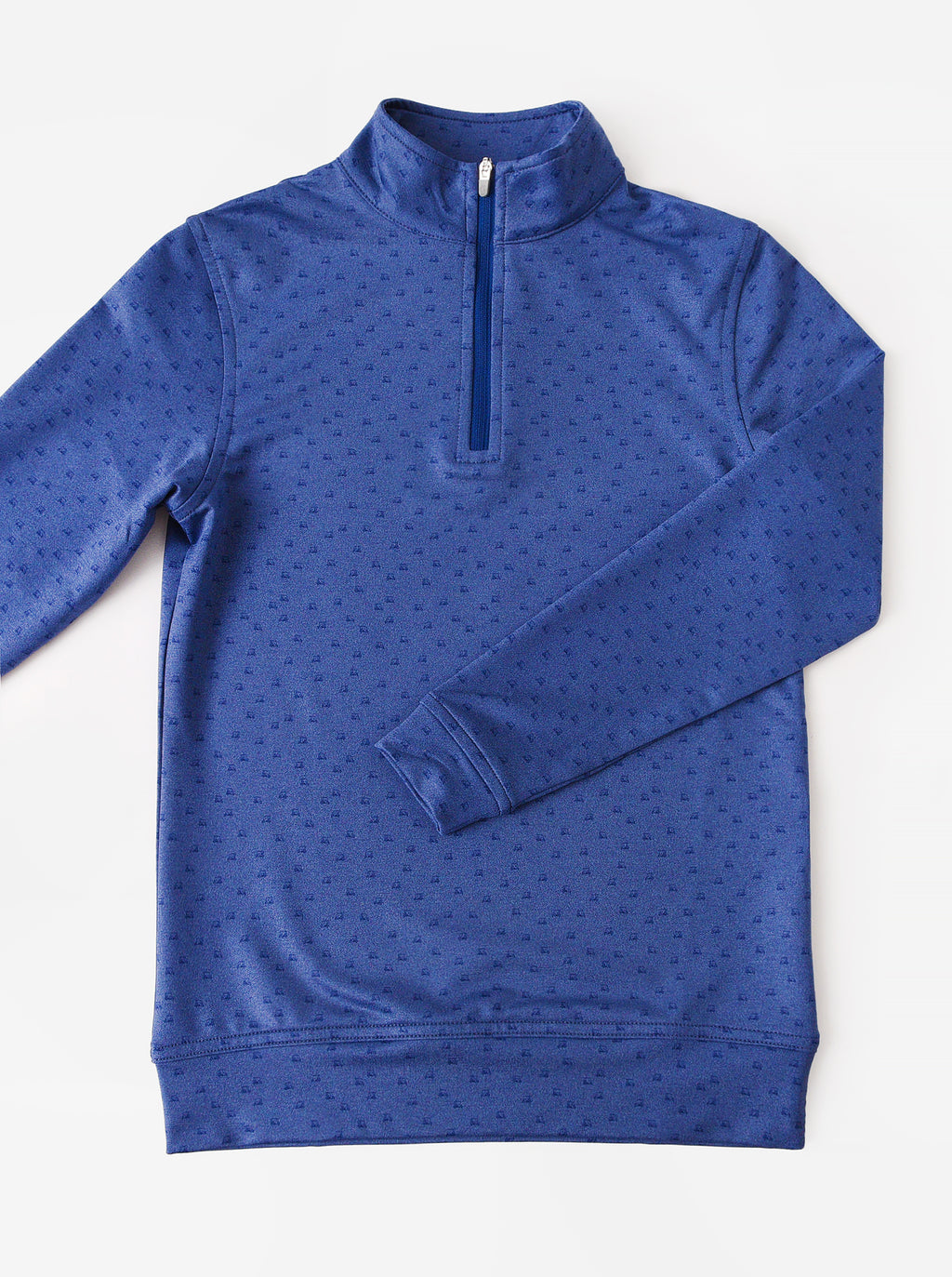 Peter Millar Youth Collection Boys' Perth Carts Performance Quarter-Zip - Saint Bernard