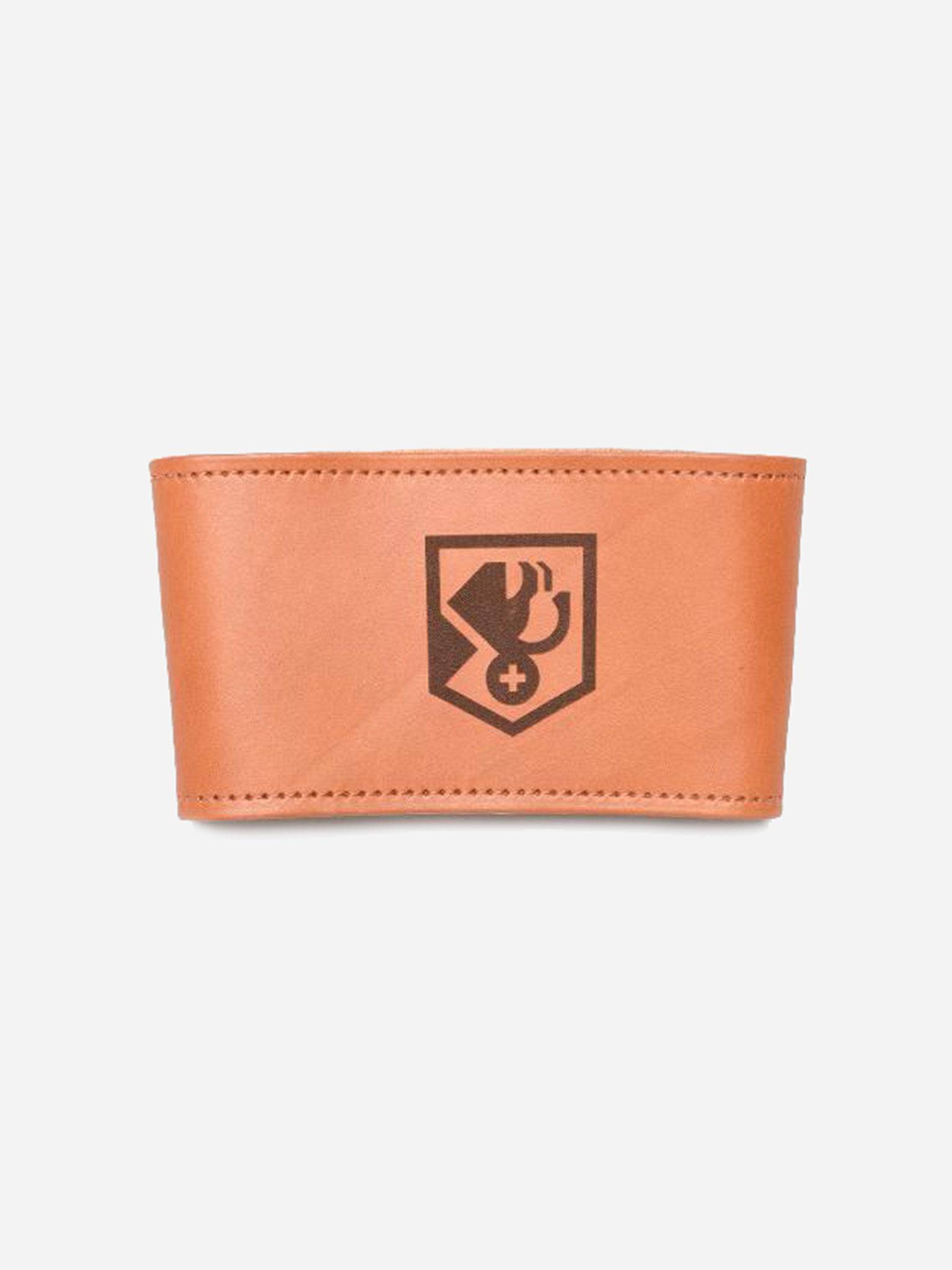 H Barnes And Co Saint Bernard Leather Tumbler Sleeve - Saint Bernard