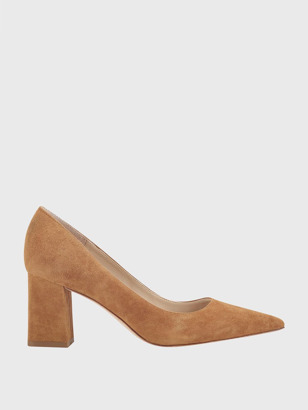 Marc Fisher Women's Zala Block Heel Pointy Toe Pump - Saint Bernard