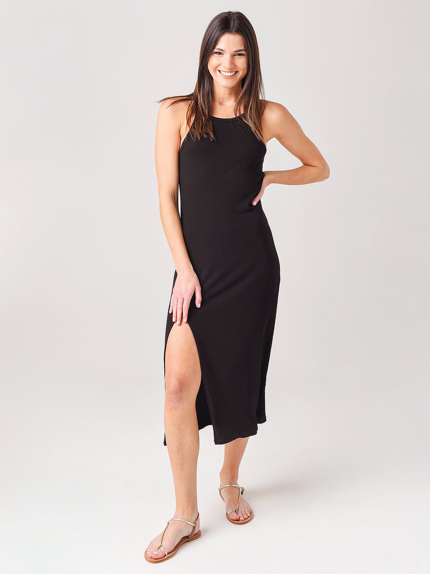 Z Supply Women's Palisades Rib Midi Dress - Saint Bernard