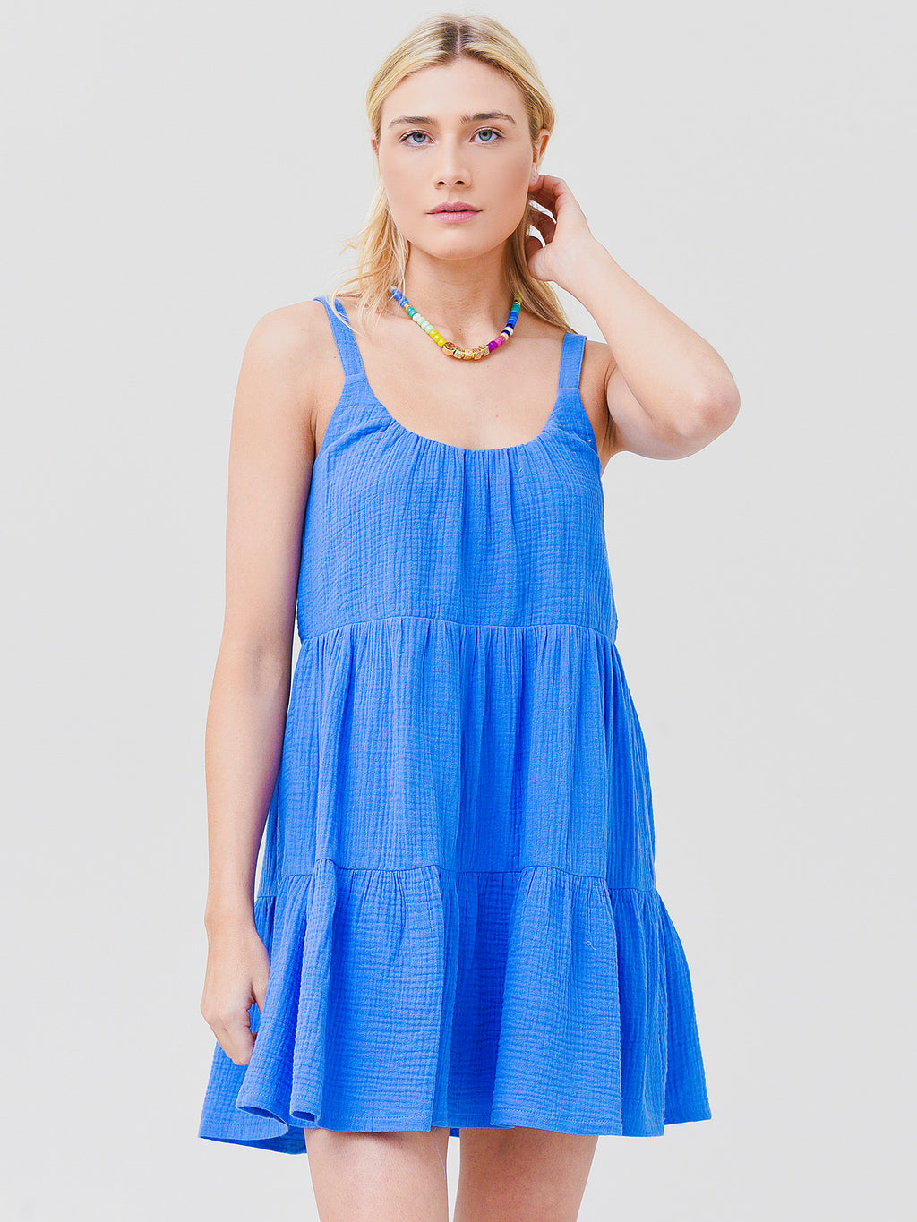 Z Supply Women's Danny Gauze Mini Dress - Saint Bernard