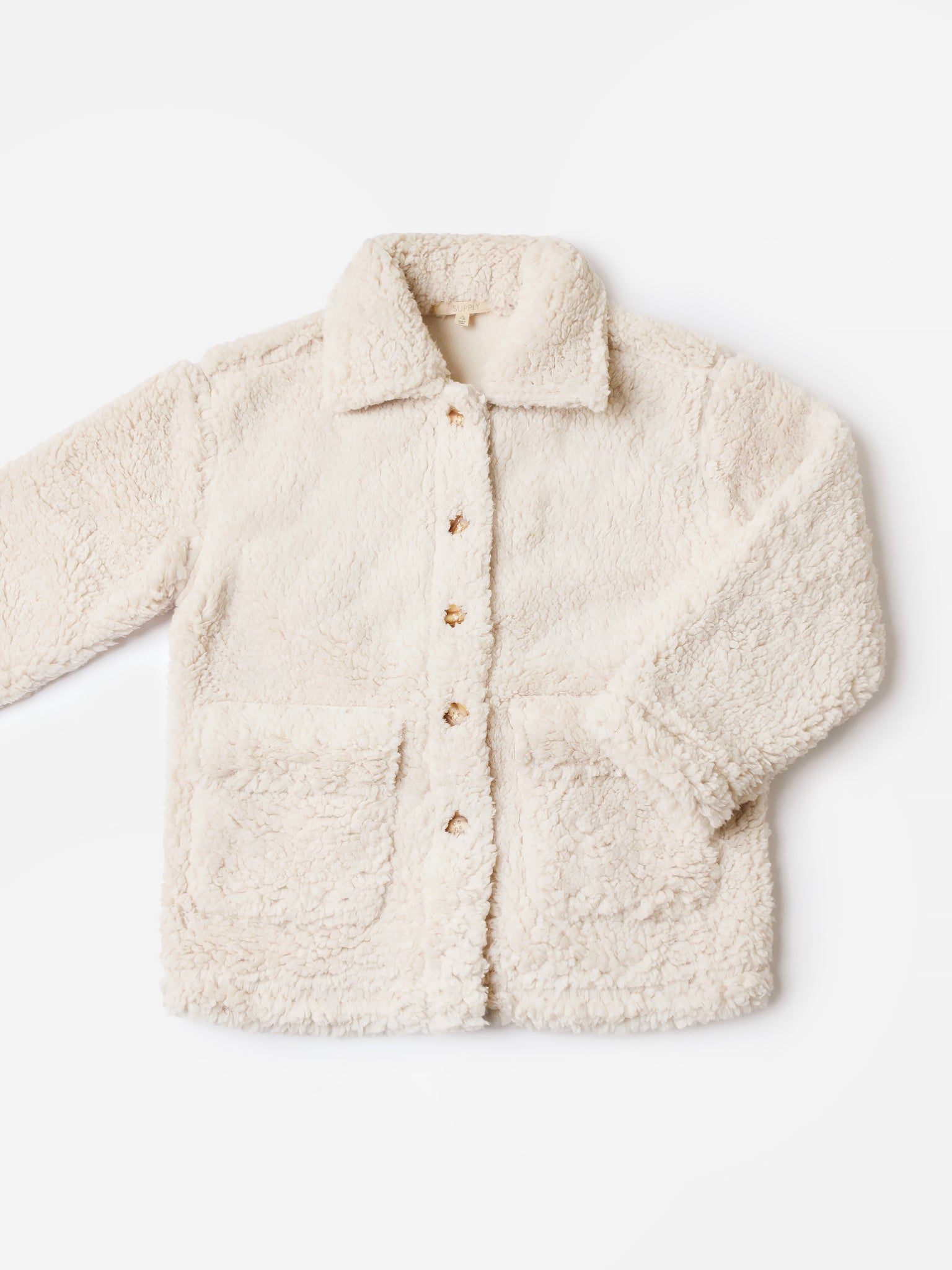 Z Supply Girls' Winston Sherpa Jacket - Saint Bernard