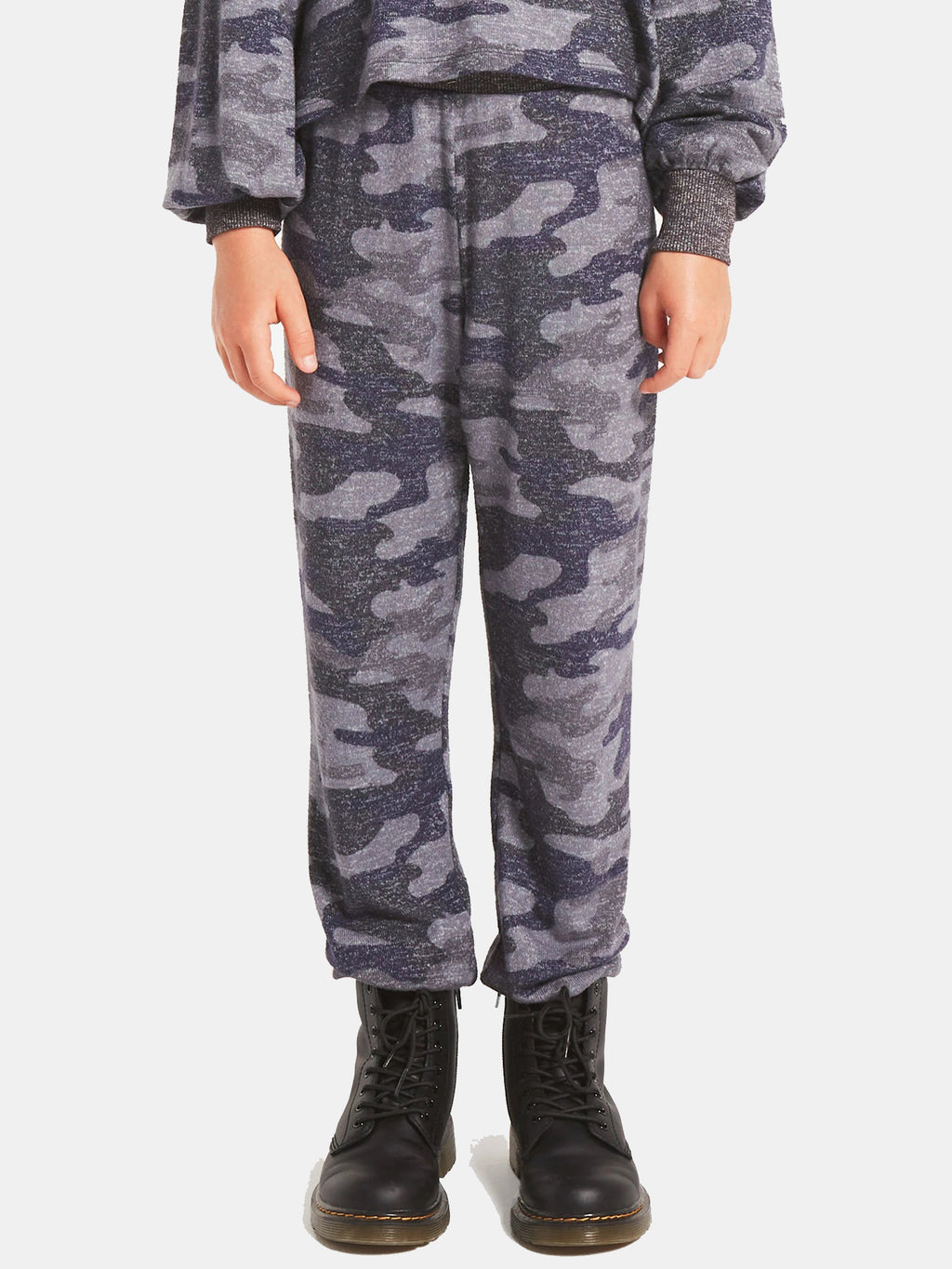 Z Supply Girls' Bella Marled Camo Jogger - Saint Bernard