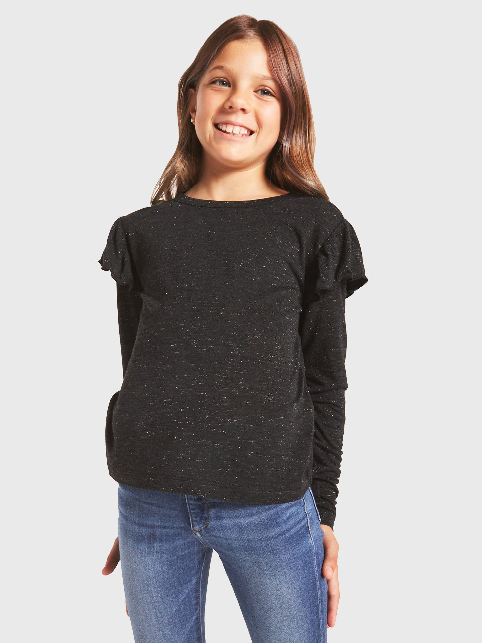 Z Supply Girls' Luna Sparkle Top - Saint Bernard