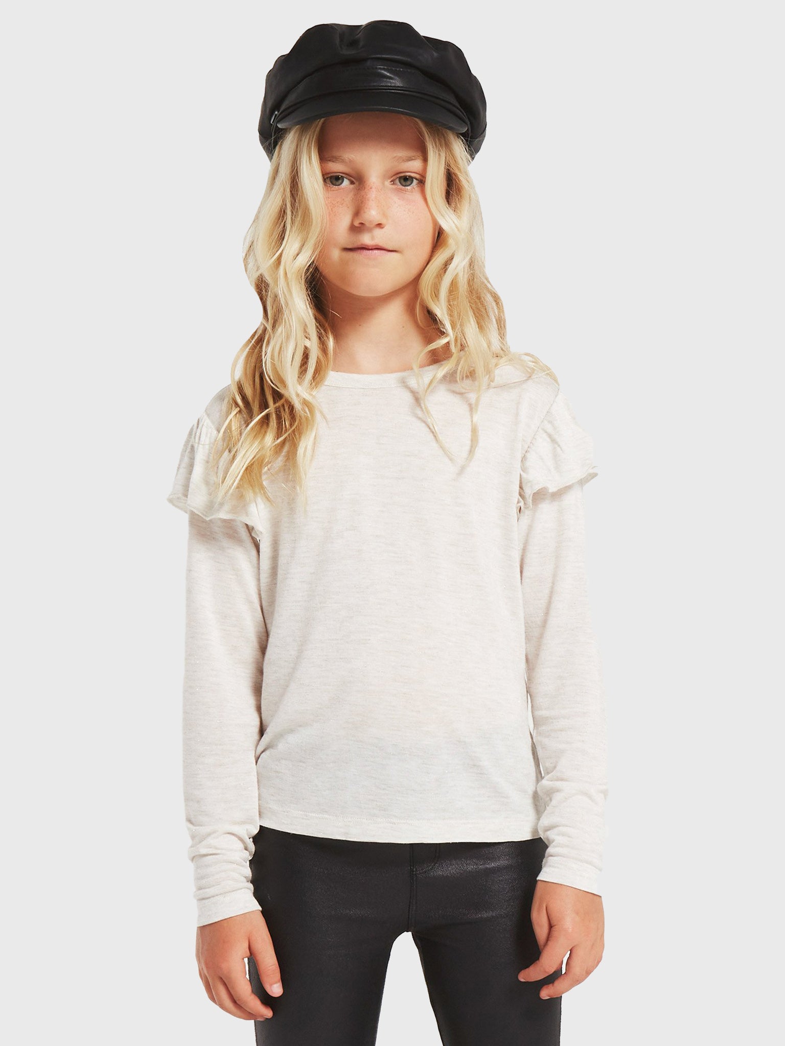 Z Supply Girls' Luna Sparkle Top - Saint Bernard
