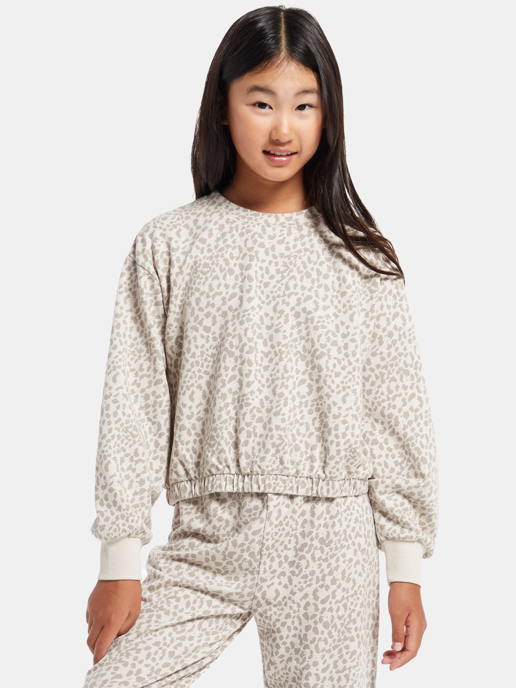 Z Supply Girls' Carmen Leo Long Sleeve Top - Saint Bernard