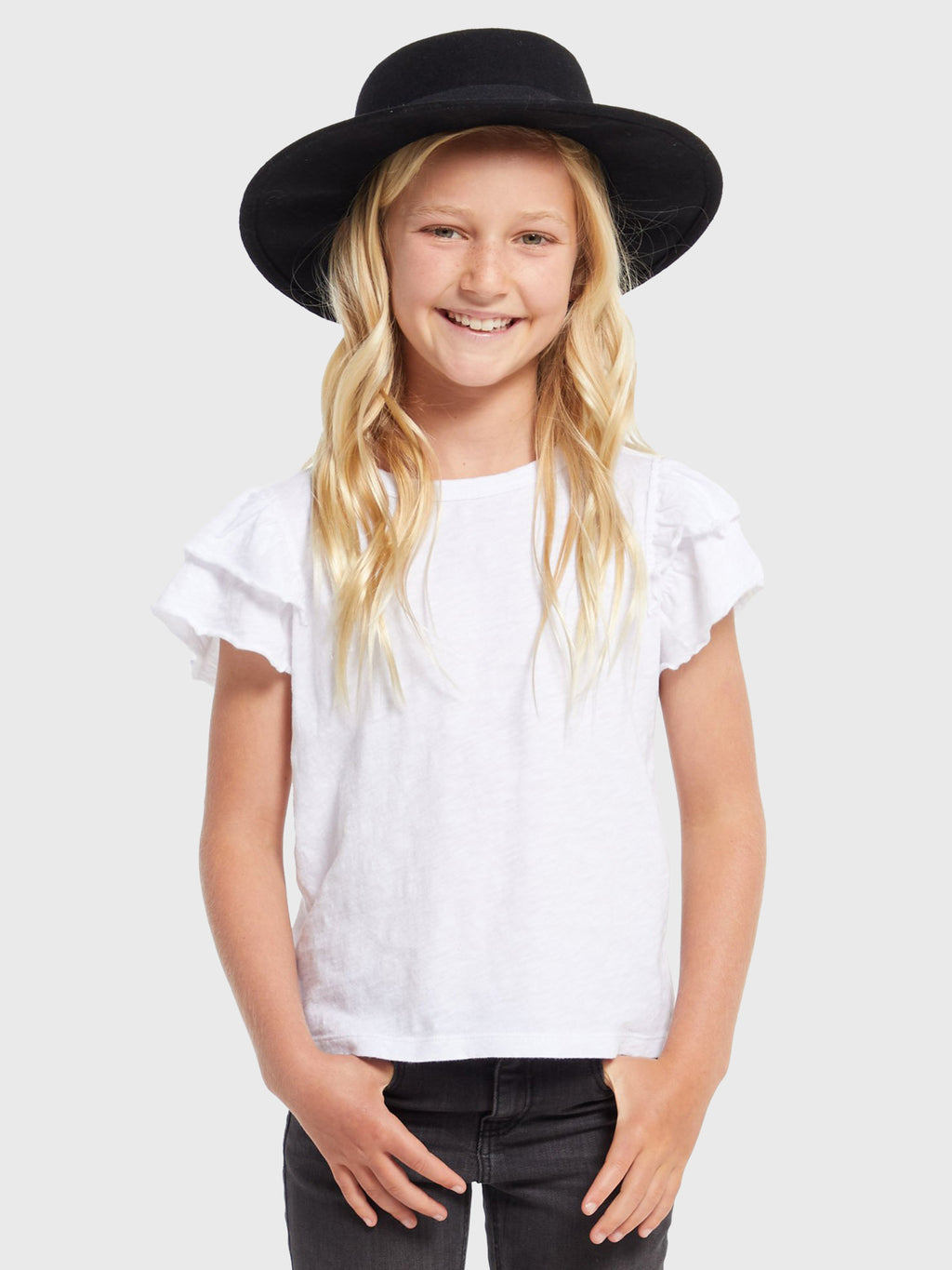 Z Supply Girls’ Lila Ruffle Shirt - Saint Bernard