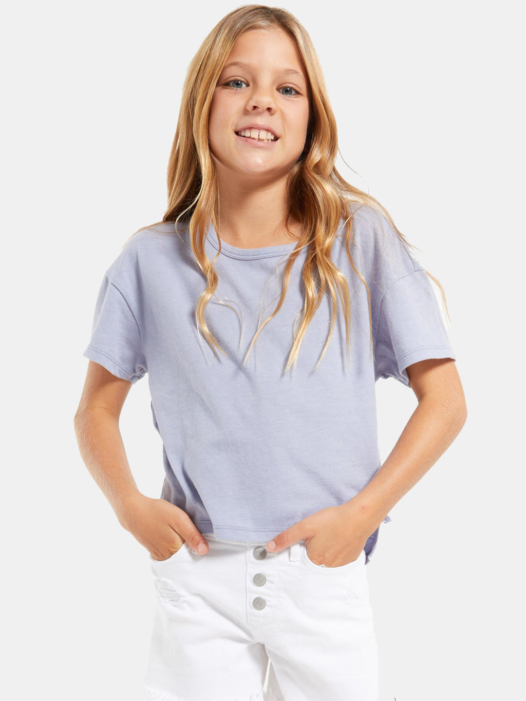 Z Supply Girls' Mila Jersey Tee - Saint Bernard