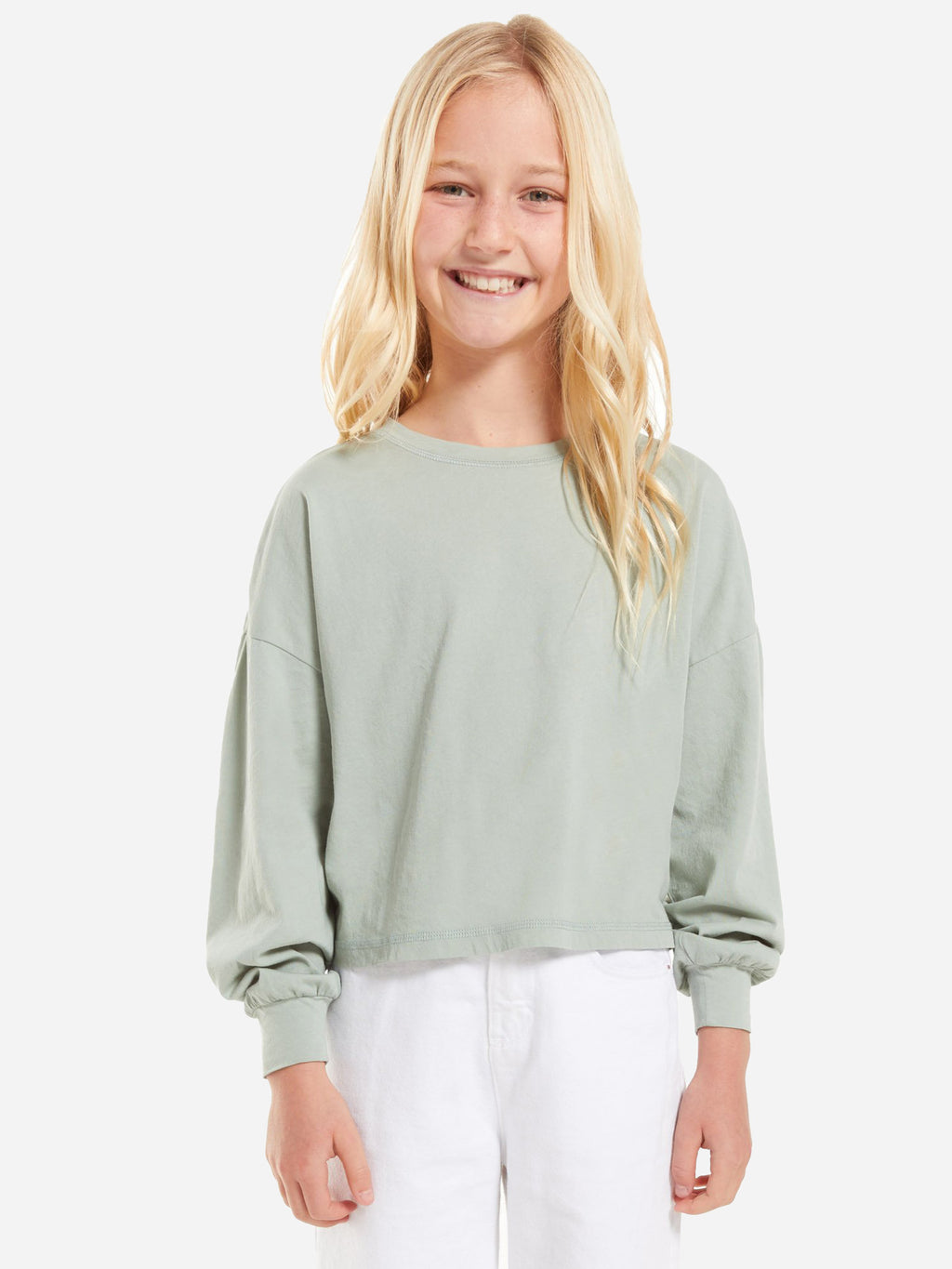 Z Supply Girls' Zuri Organic Pullover - Saint Bernard