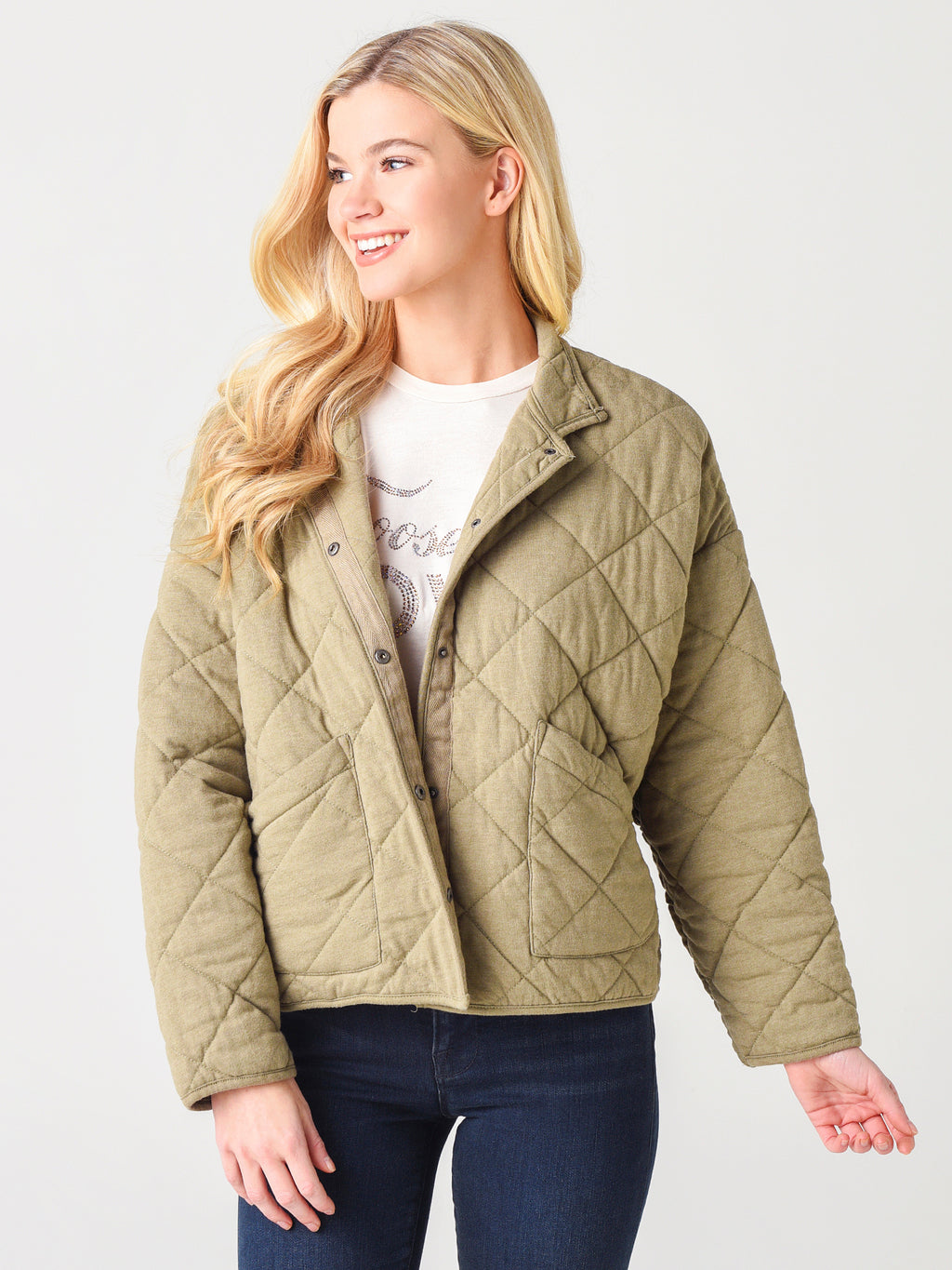 Z Supply Women's Maya Quilted Jacket - Saint Bernard