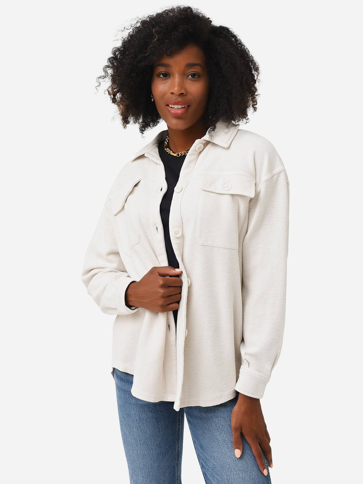 Z Supply Women's Austen Washed Shirt Jacket - Saint Bernard