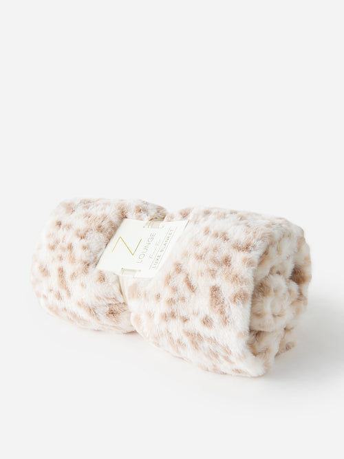 Z Supply Sunday Plush Leopard Blanket