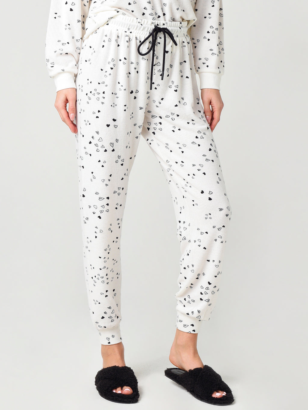 Z Supply Women's Love Notes Heart Jogger - Saint Bernard