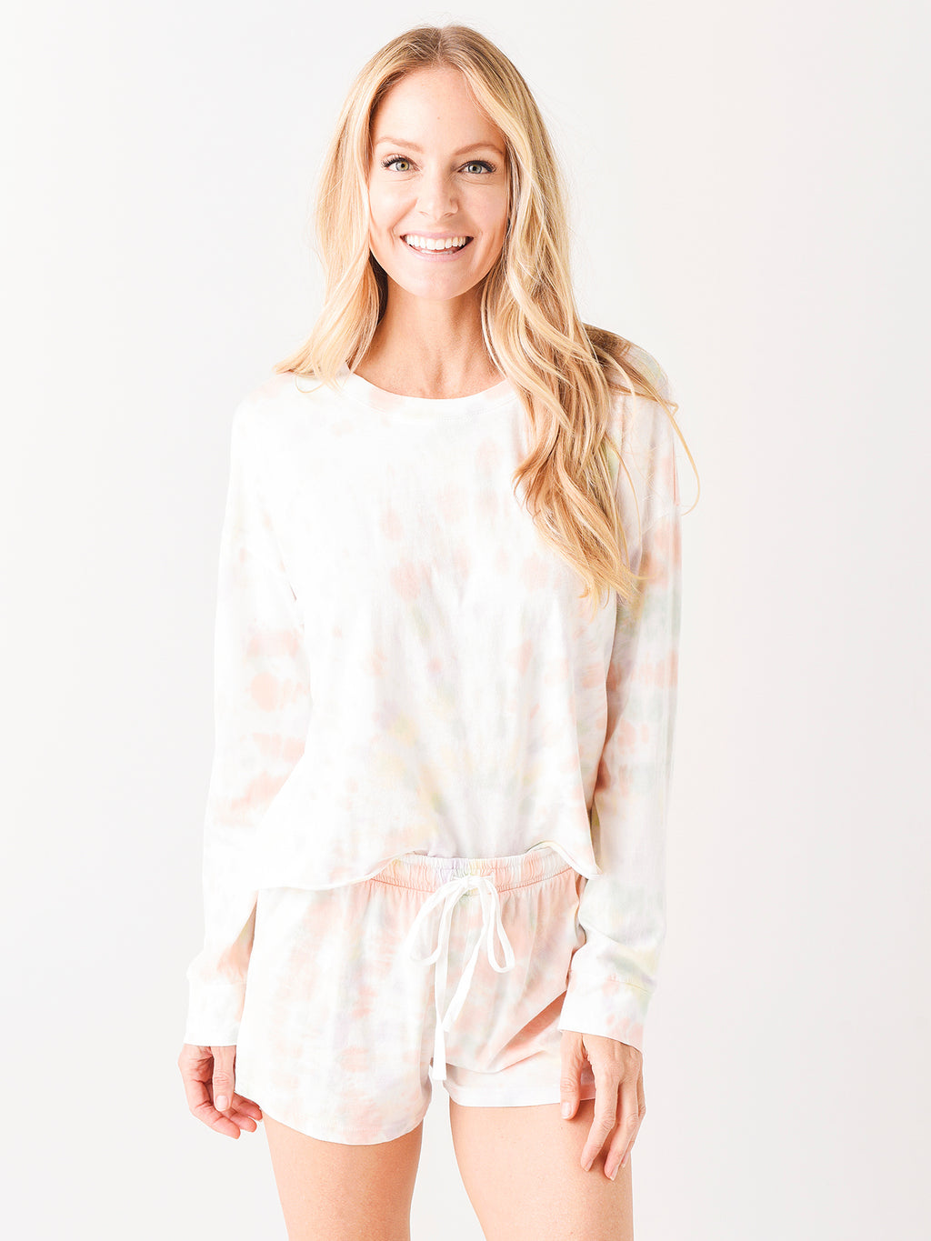 Z Supply Women's Organic Groovy Tie-Dye Long Sleeve Top - Saint Bernard