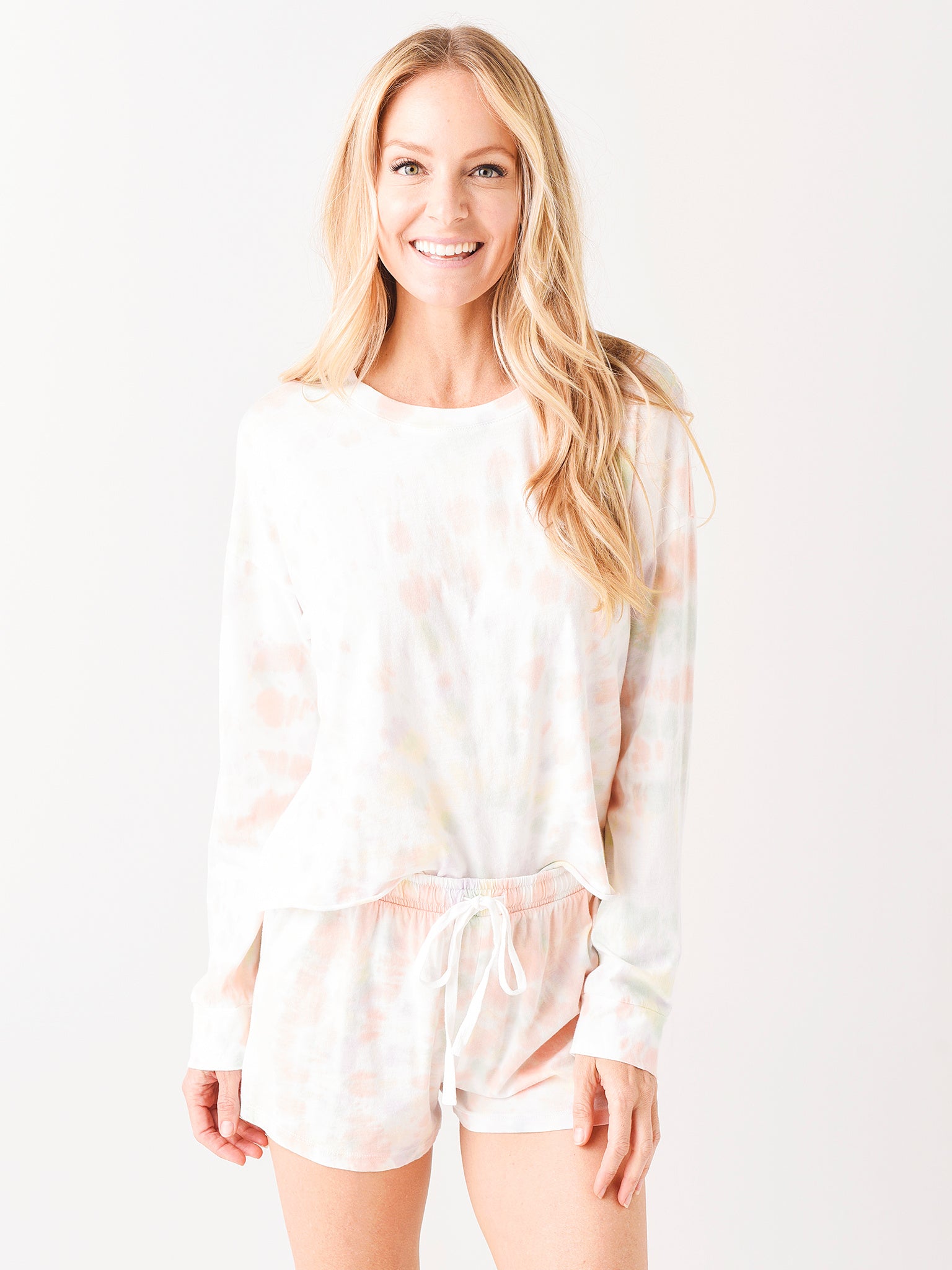 Z Supply Women's Organic Groovy Tie-Dye Long Sleeve Top - Saint Bernard