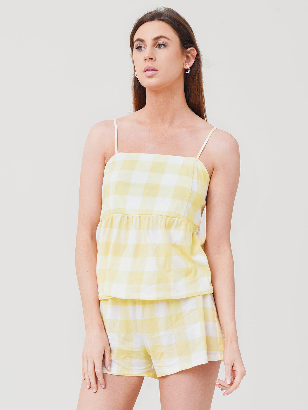 Z Supply Women's Skylight Check Cami - Saint Bernard
