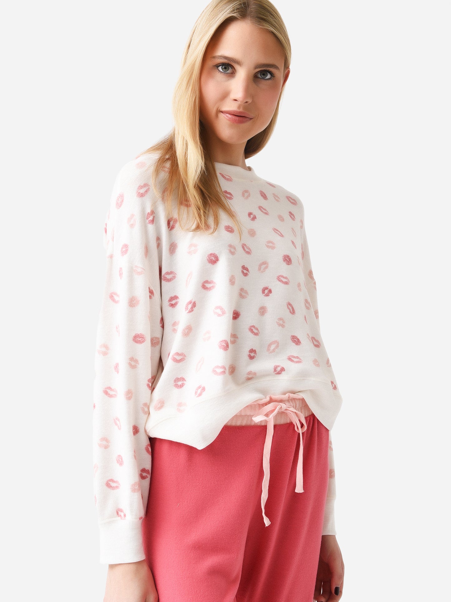 Z Supply Women's Elle Lip Long Sleeve Top - Saint Bernard