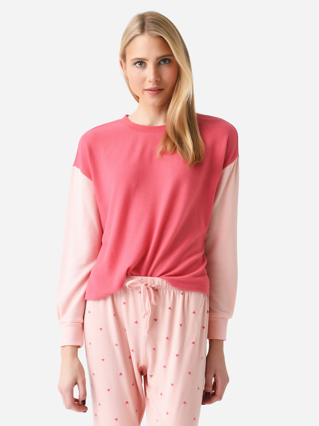 Z Supply Women's Color Block Long Sleeve Top - Saint Bernard
