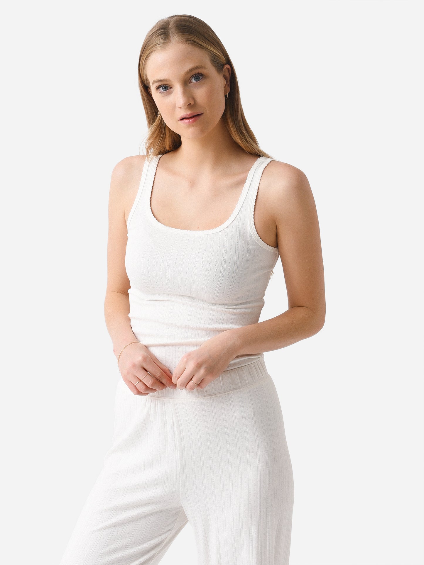 Z Supply Women's Julia Silky Pointelle Cami - Saint Bernard