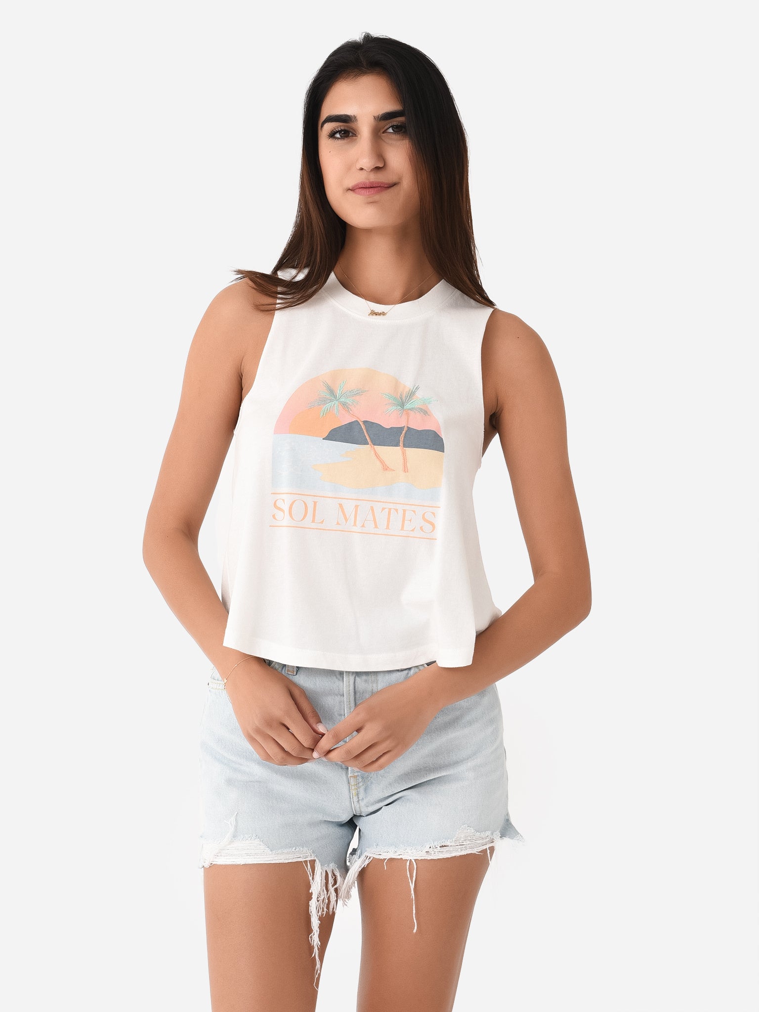 Z Supply Women's Kayla Sol Mates Tank - Saint Bernard