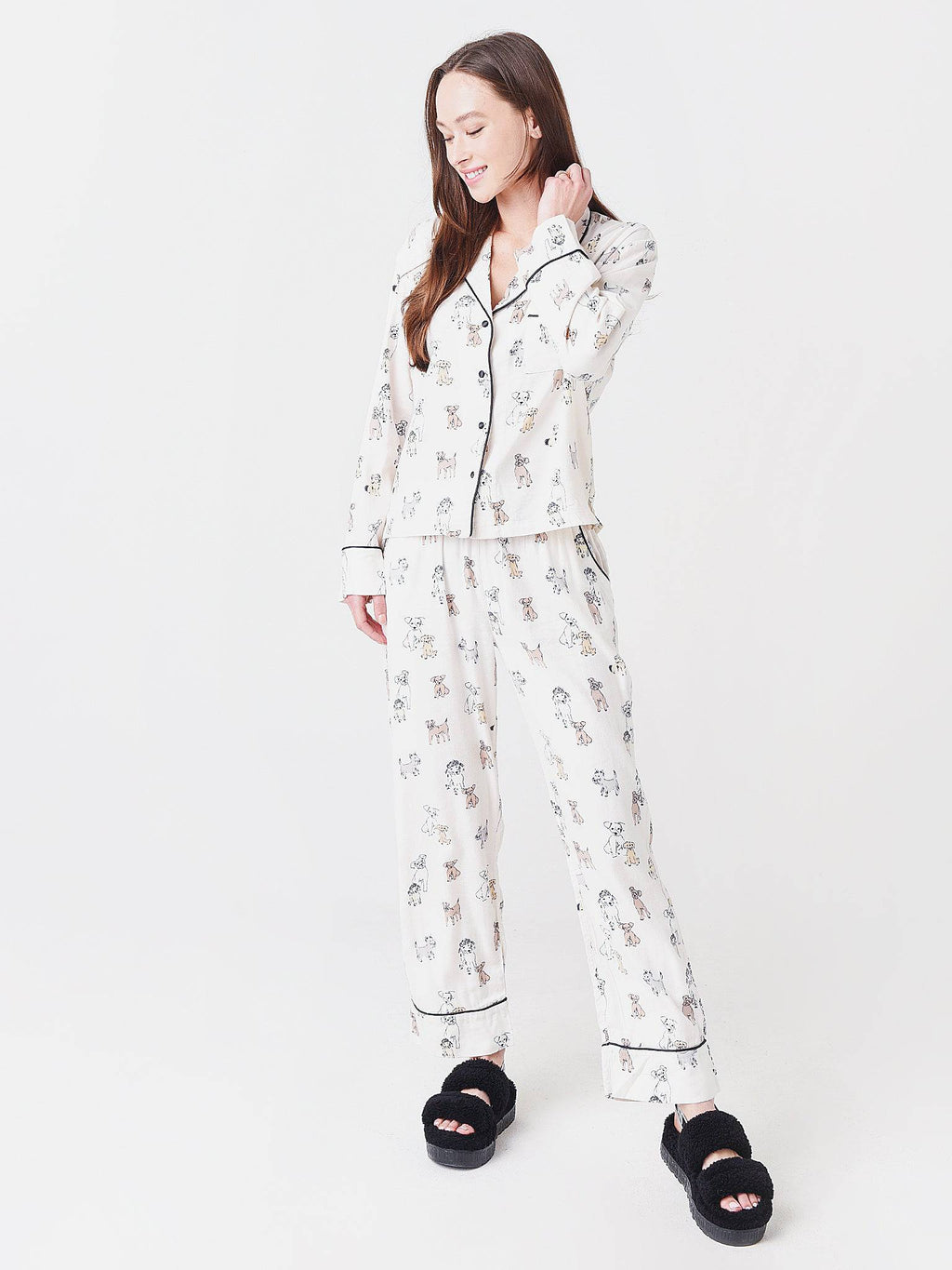 Z Supply Women's Sleep All Day Dog Pajama Set - Saint Bernard