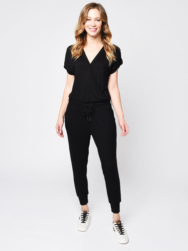 Z Supply The Wrap Front Jumpsuit - Saint Bernard