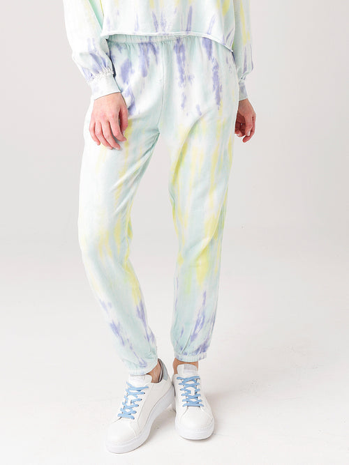 Z Supply Women's Atlas Boyfriend Sorbet Skies Tie-Dye Jogger