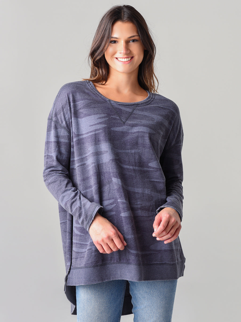 Z Supply Women's The Camo Weekender Top - Saint Bernard
