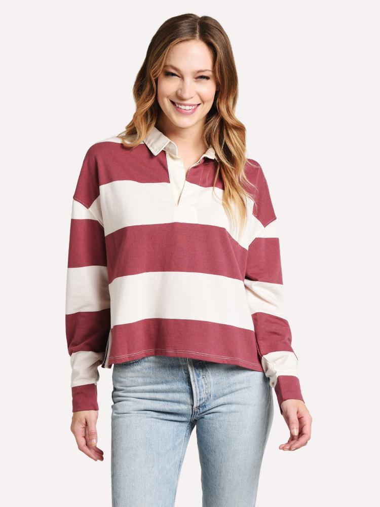 Women’s Z Supply The Rugby Stripe Collared Shirt
