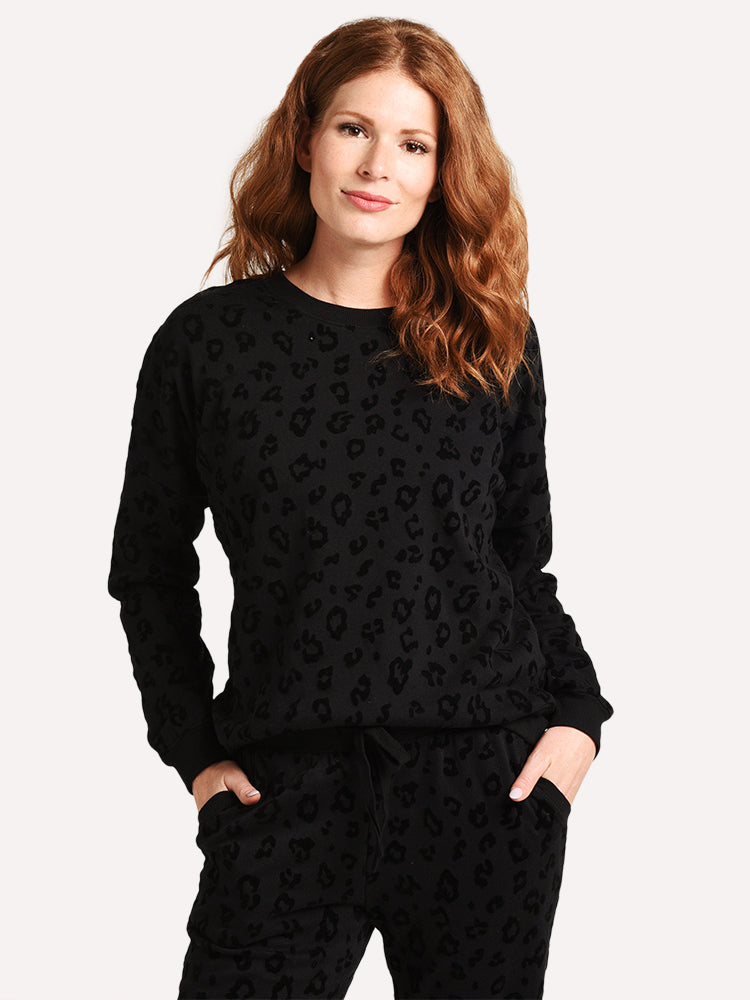 Z Supply The Animal Flocked Pullover - Saint Bernard