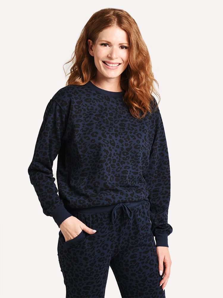 Z Supply The Leopard Pullover - Saint Bernard