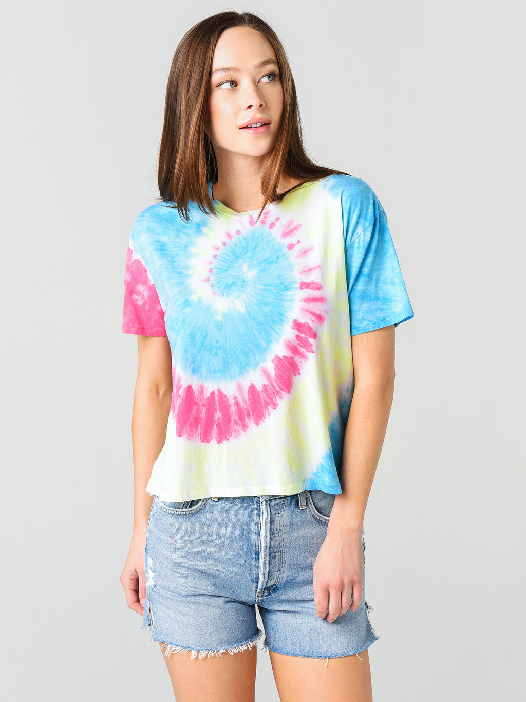 Z Supply The Neon Tie Dye Tee - Saint Bernard