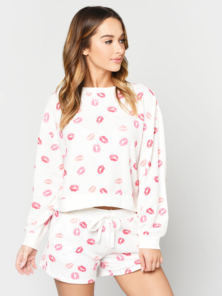 Z Supply The Kissed Pullover Sweatshirt - Saint Bernard