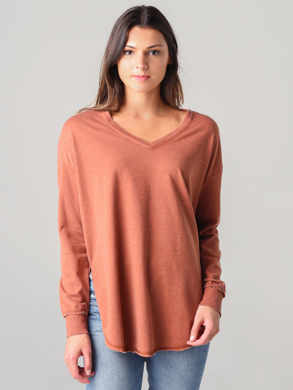 Z Supply Women's V-Neck Weekender Top - Saint Bernard