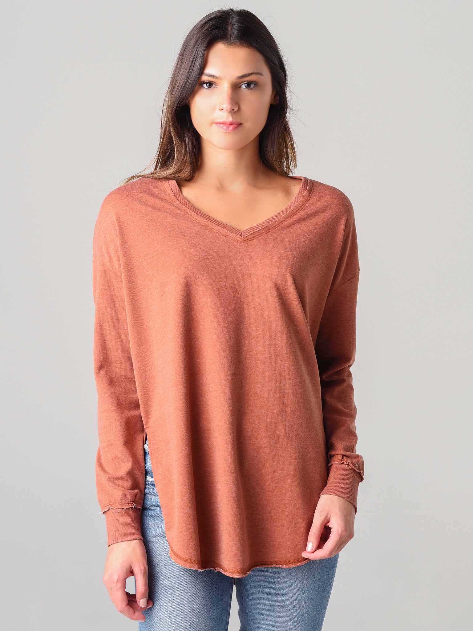Z Supply Women's V-Neck Weekender Top - Saint Bernard