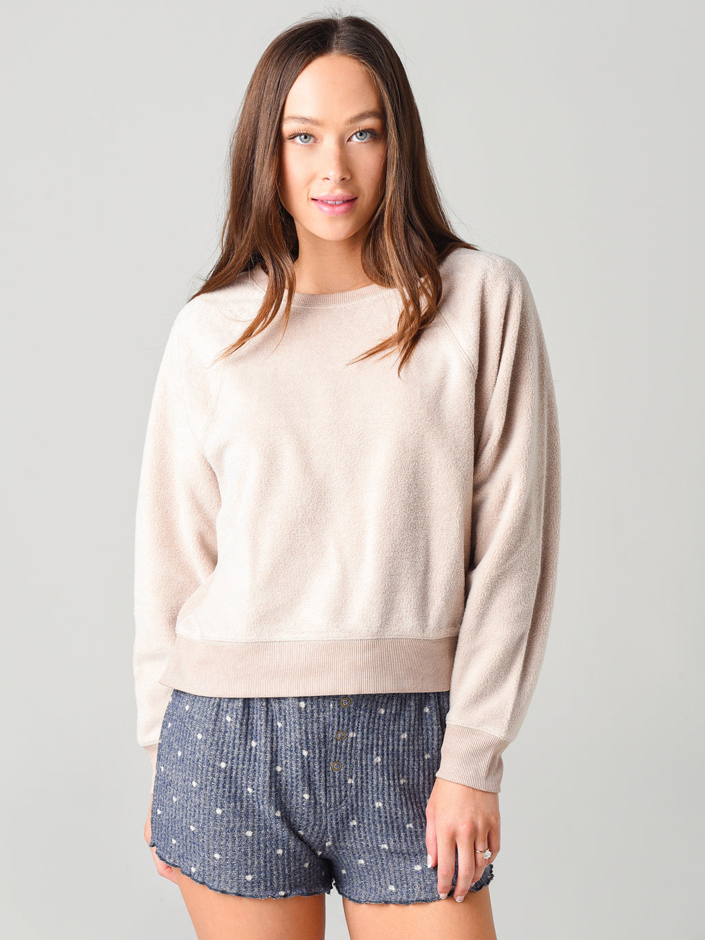 Z Supply Women's Sleep Over Raglan Sweatshirt - Saint Bernard